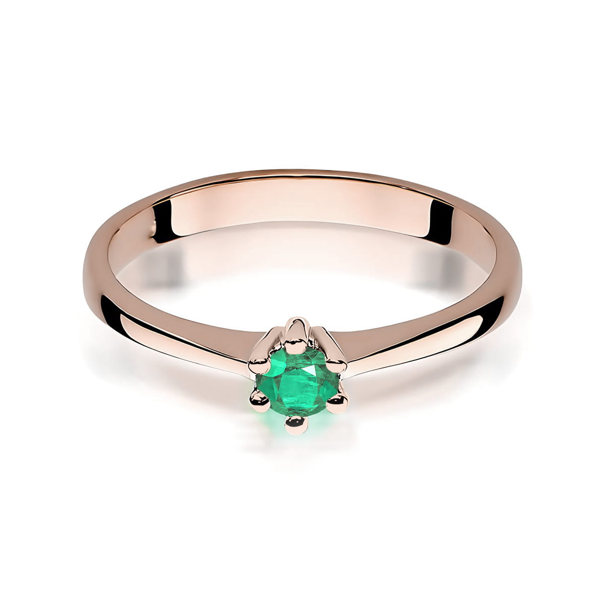 Inel Aur 14K cu Smarald 0.30 ct
