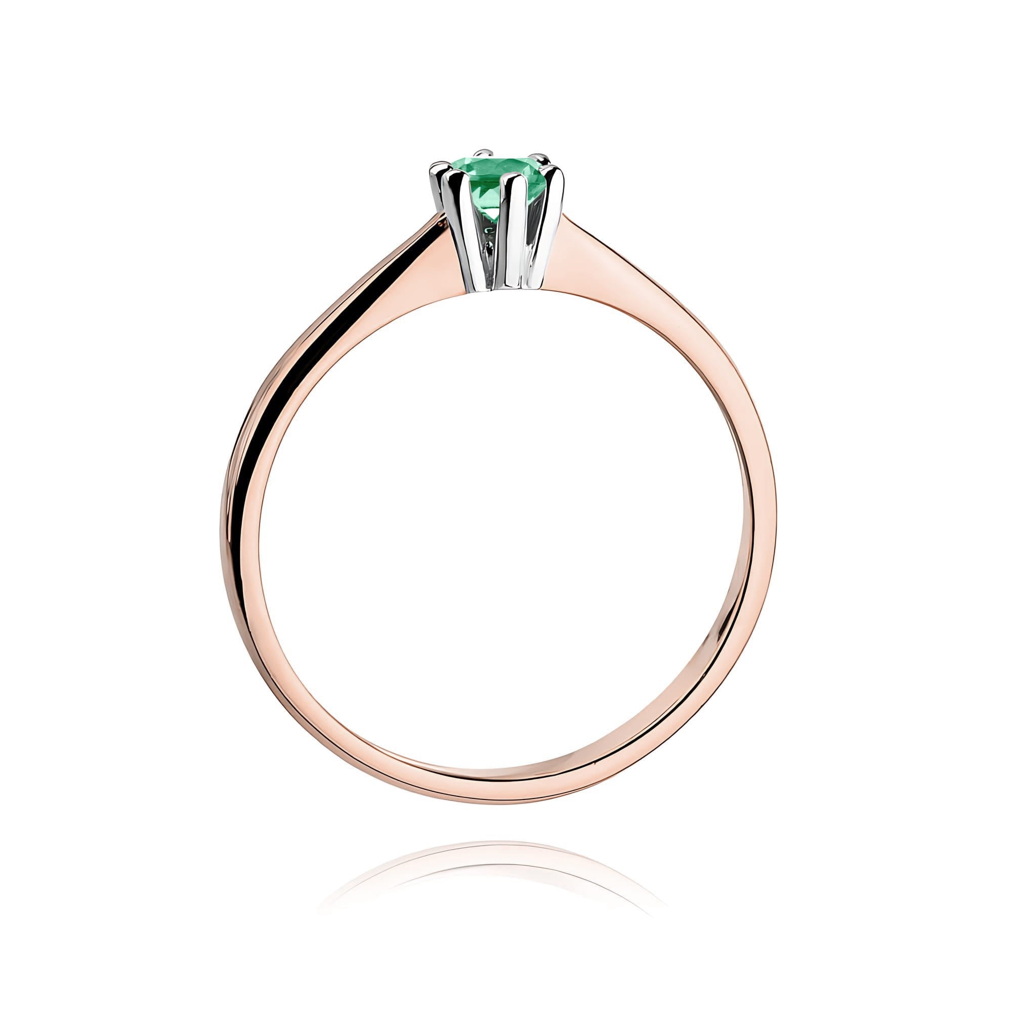 Inel Aur 14K cu Smarald 0.30 ct