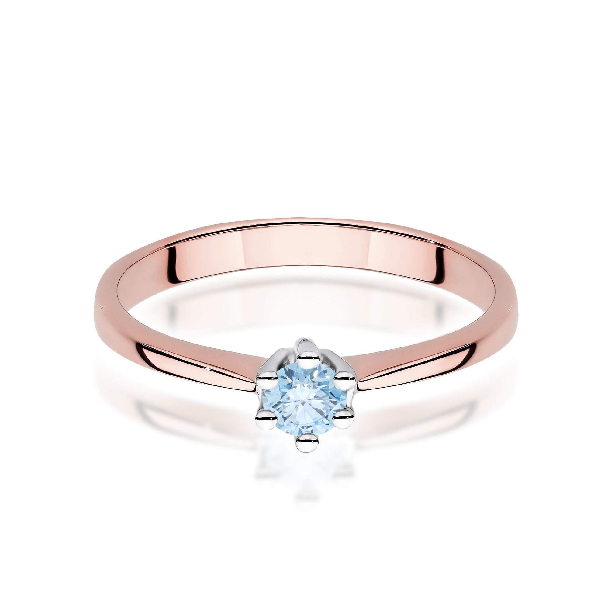Inel Aur 14K cu Diamant Natural 0.15 ct