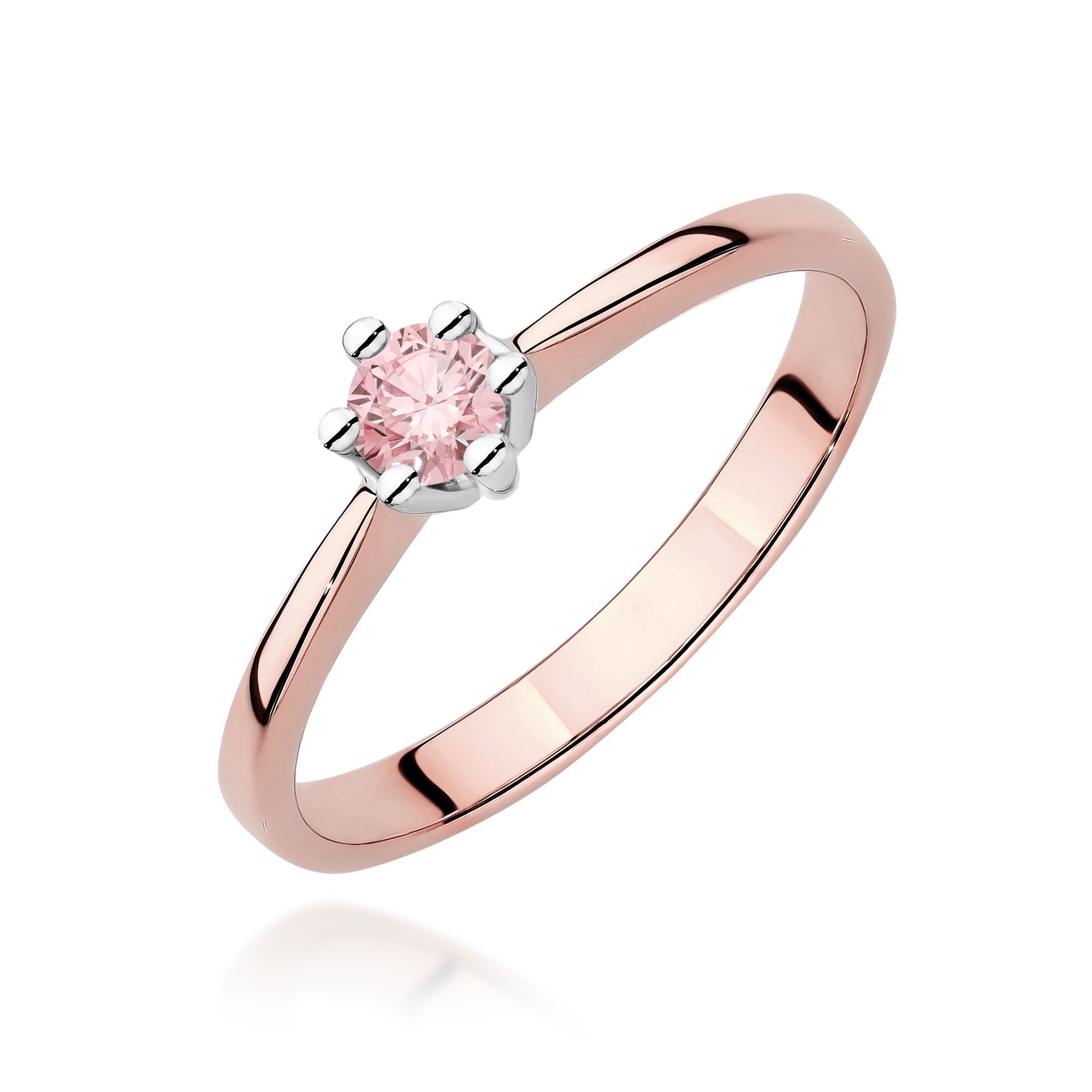 Inel Aur 14K cu Diamant Natural 0.15 ct