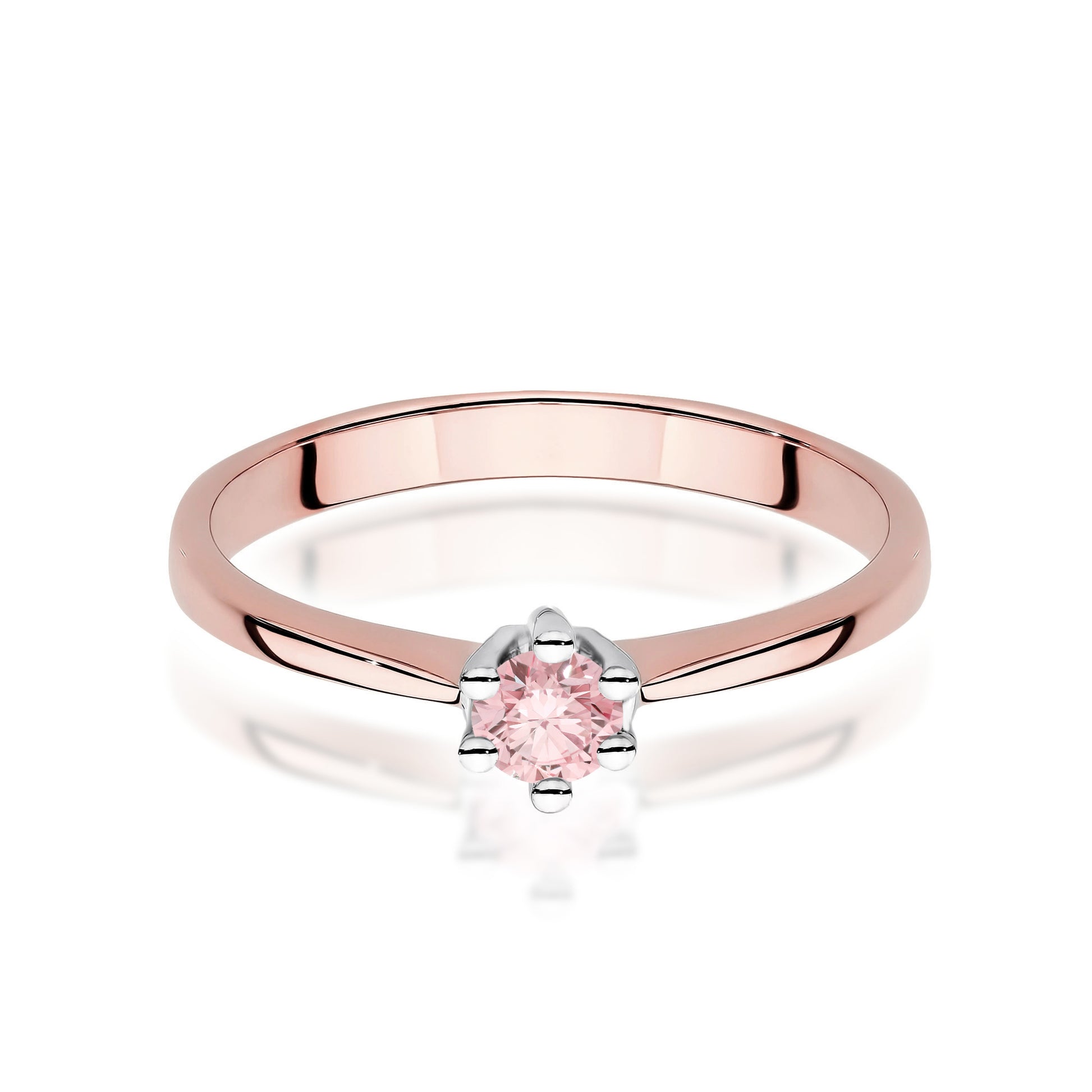 Inel Aur 14K cu Diamant Natural 0.15 ct