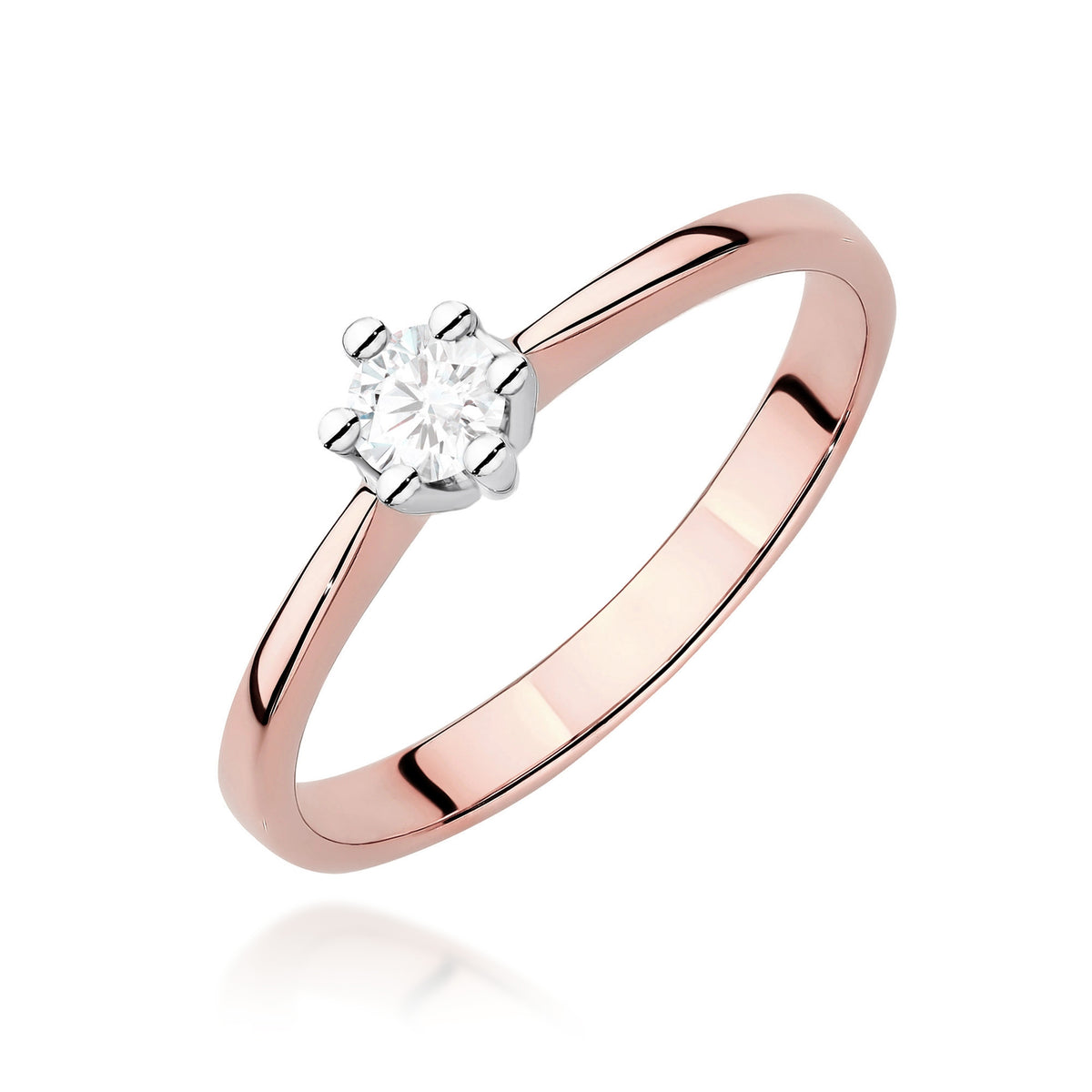 Inel Aur 14K cu Diamant de Laborator 0.20 ct