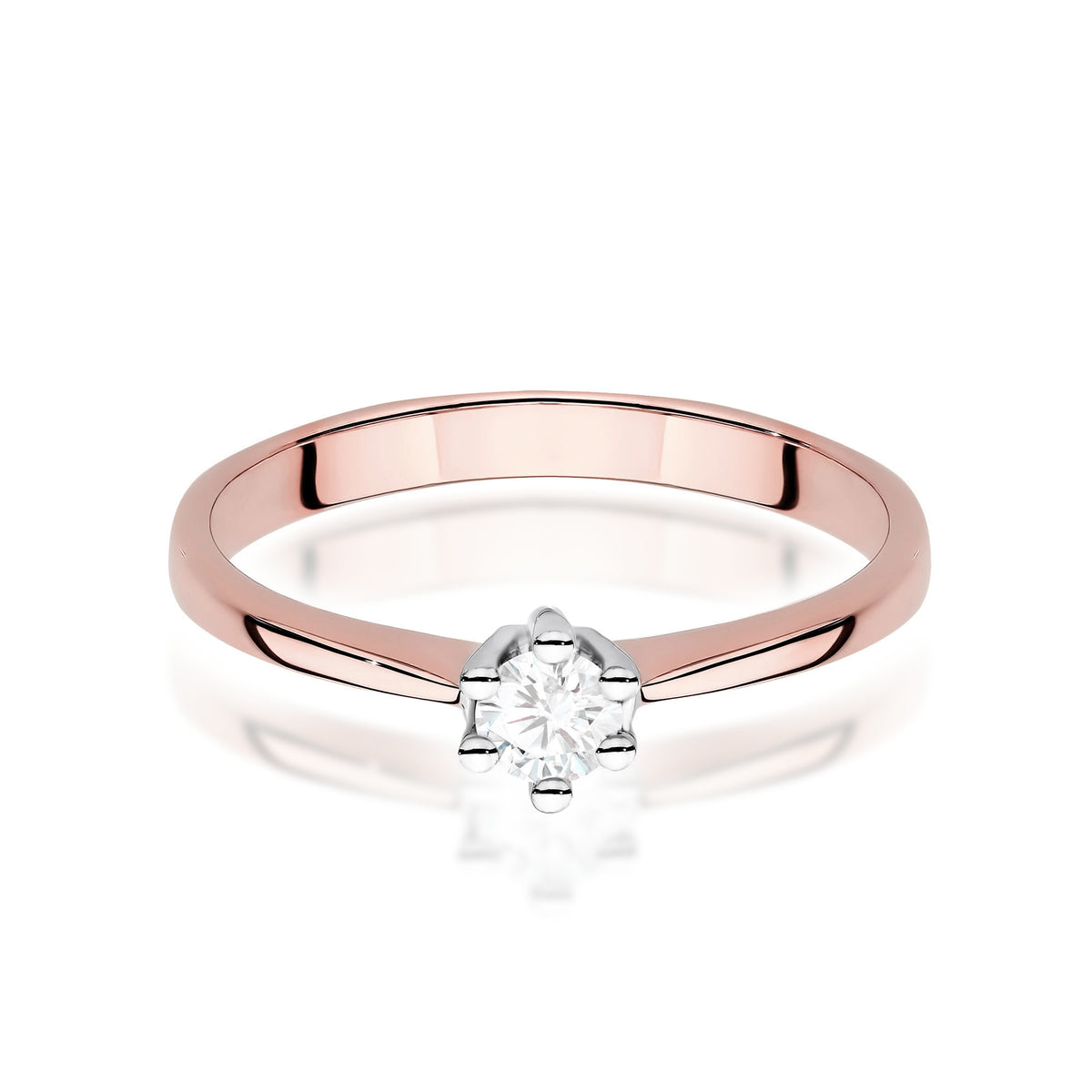 Inel Aur 14K cu Diamant de Laborator 0.20 ct