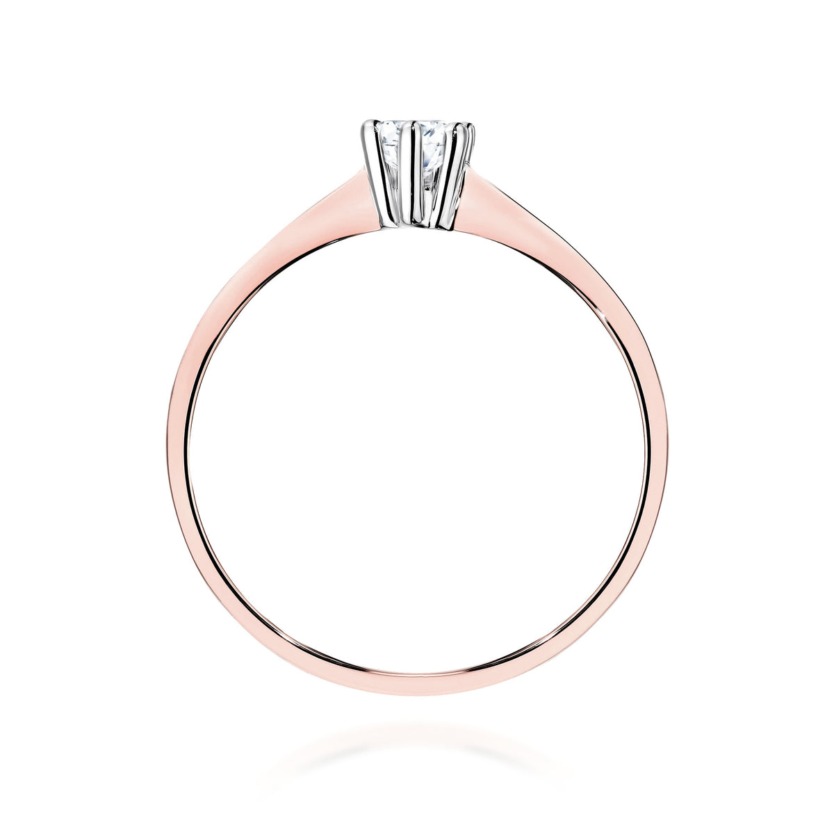 Inel Aur 14K cu Diamant de Laborator 0.20 ct