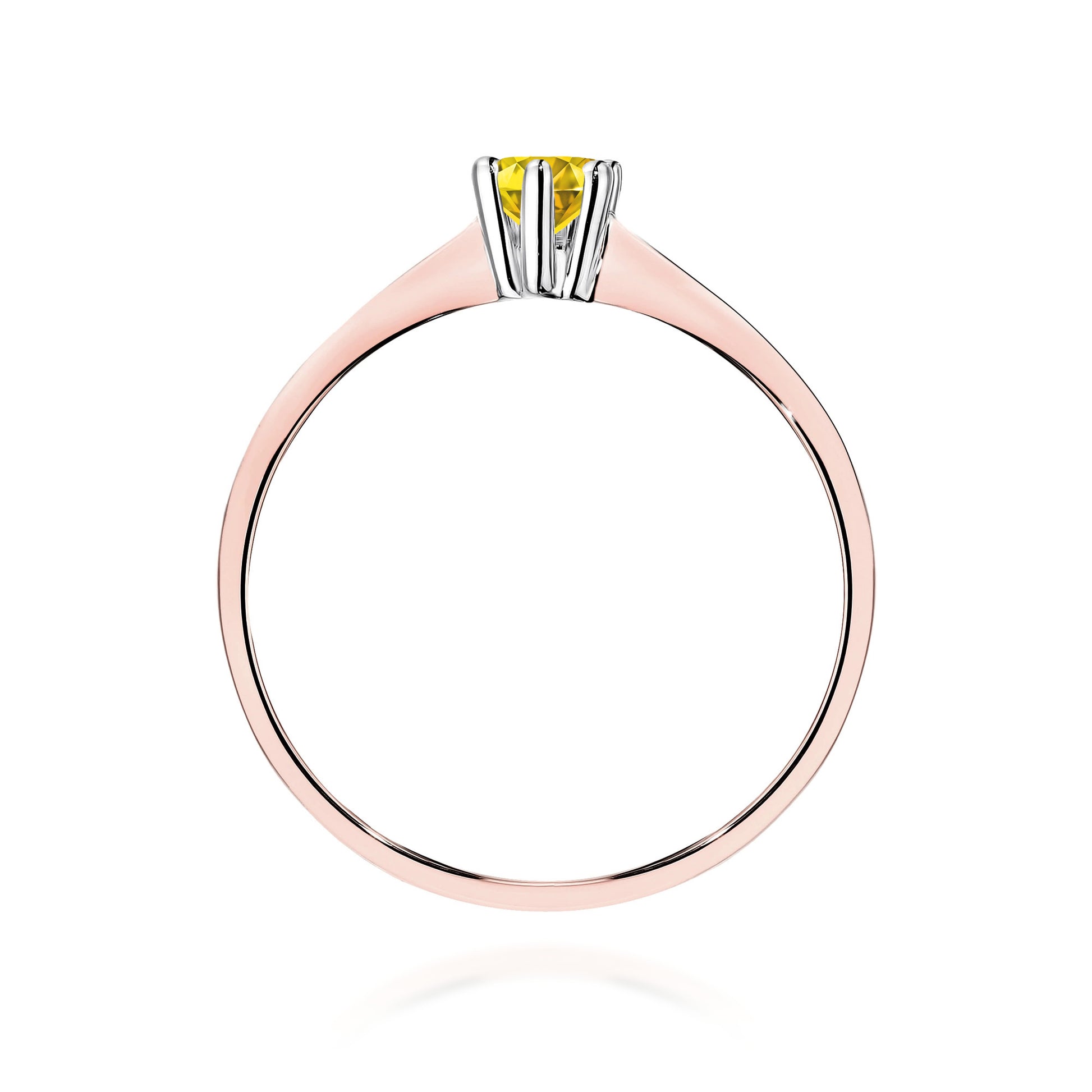 Inel Aur 14K cu Diamant Natural 0.15 ct