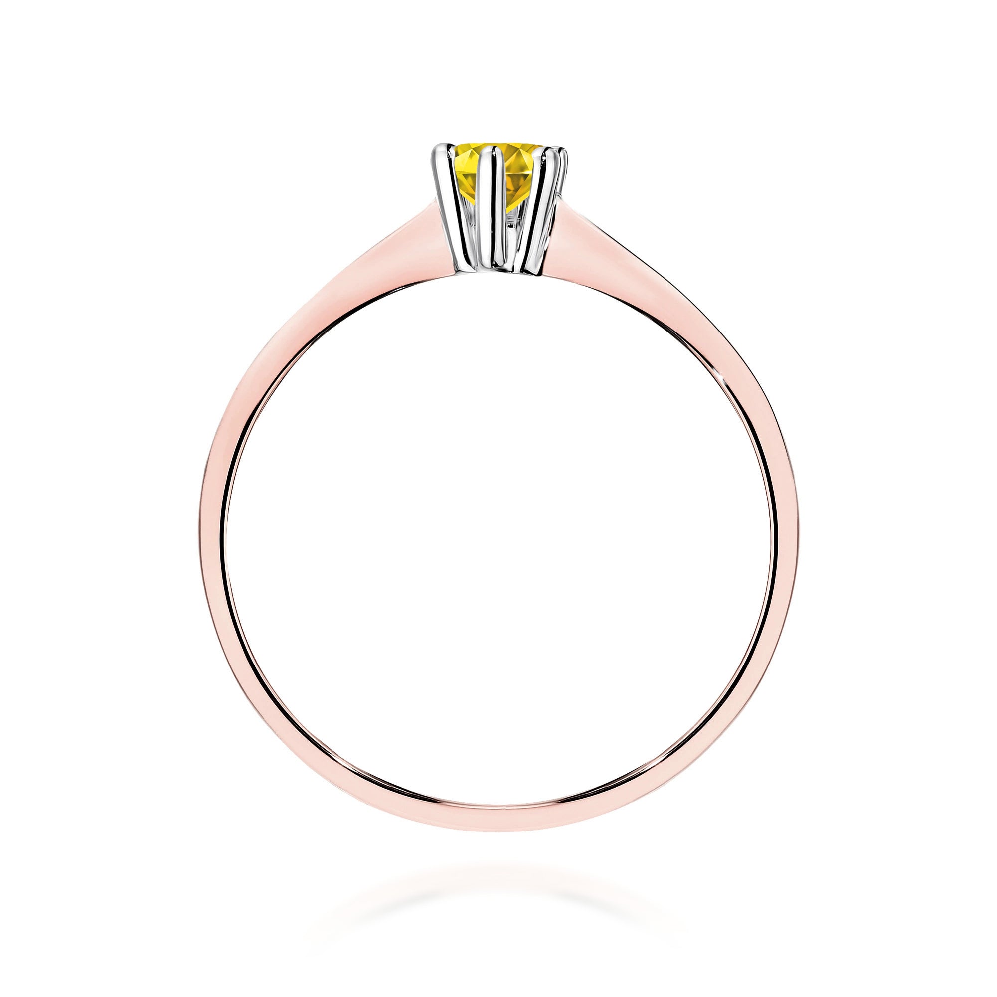 Inel Aur 14K cu Diamant Natural 0.15 ct