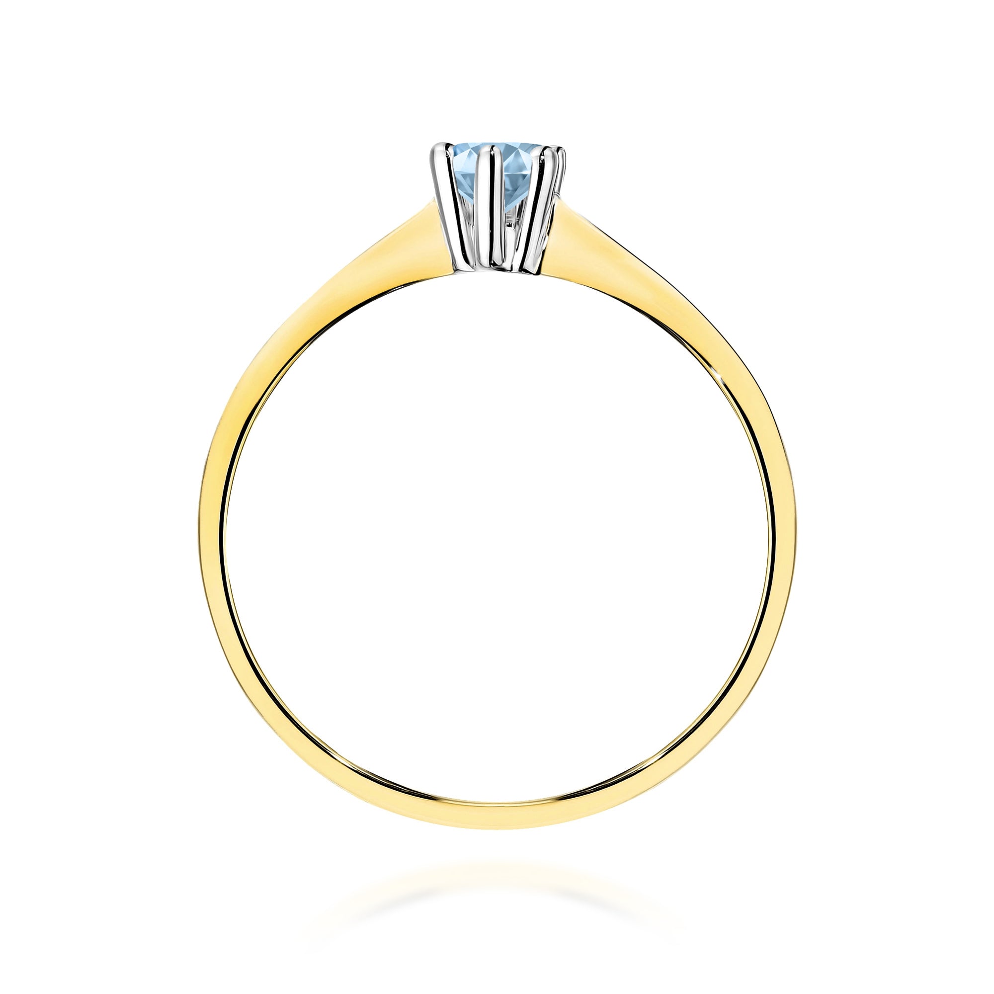 Inel Aur 14K cu Diamant Natural 0.15 ct