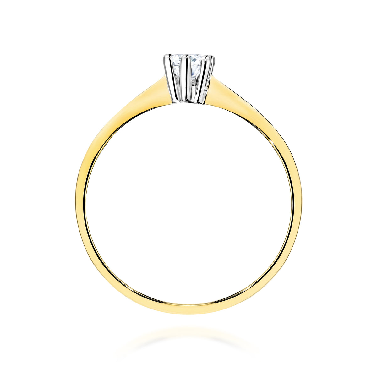 Inel Aur 14K cu Diamant de Laborator 0.20 ct