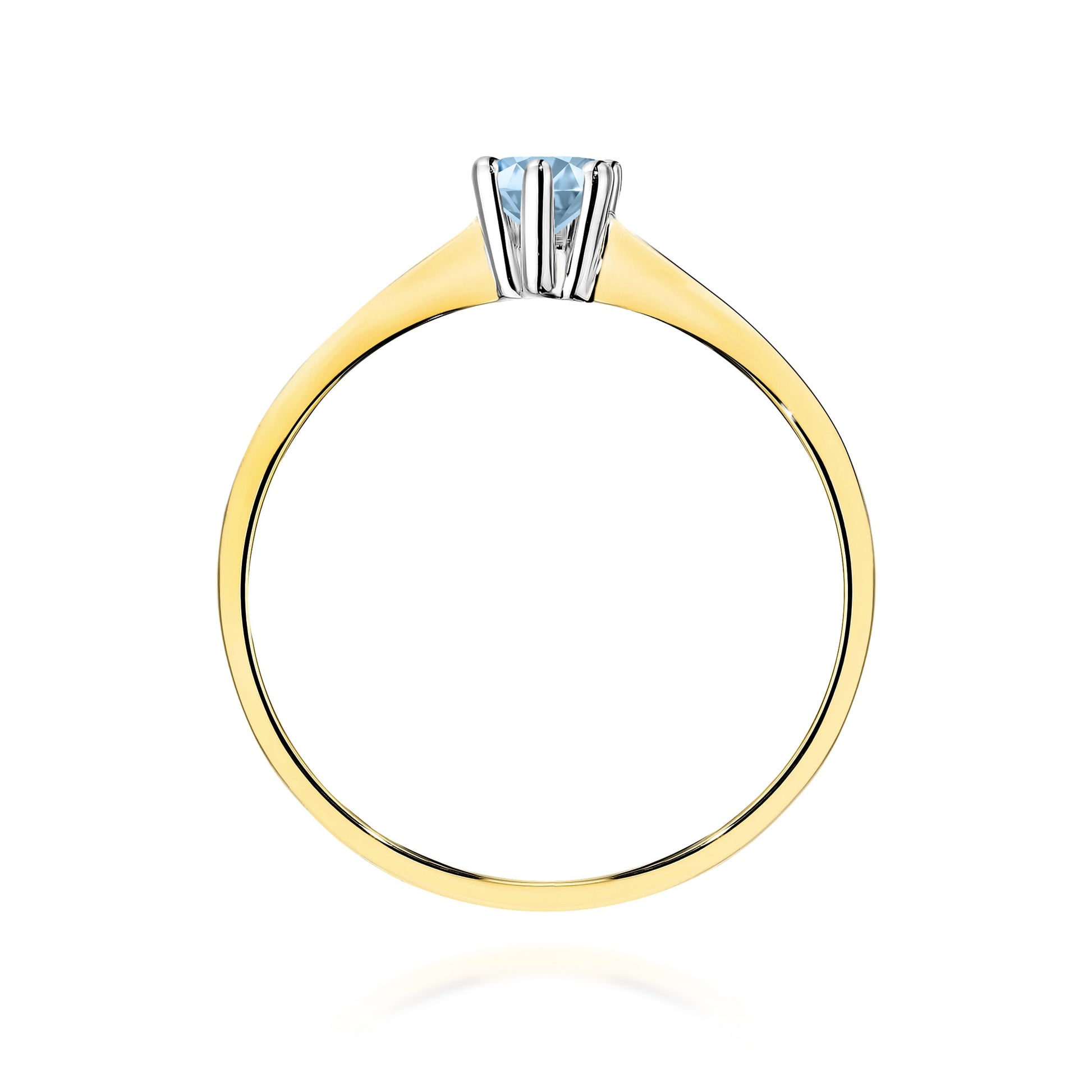 Inel Aur 9K cu Diamant Natural 0.15 ct