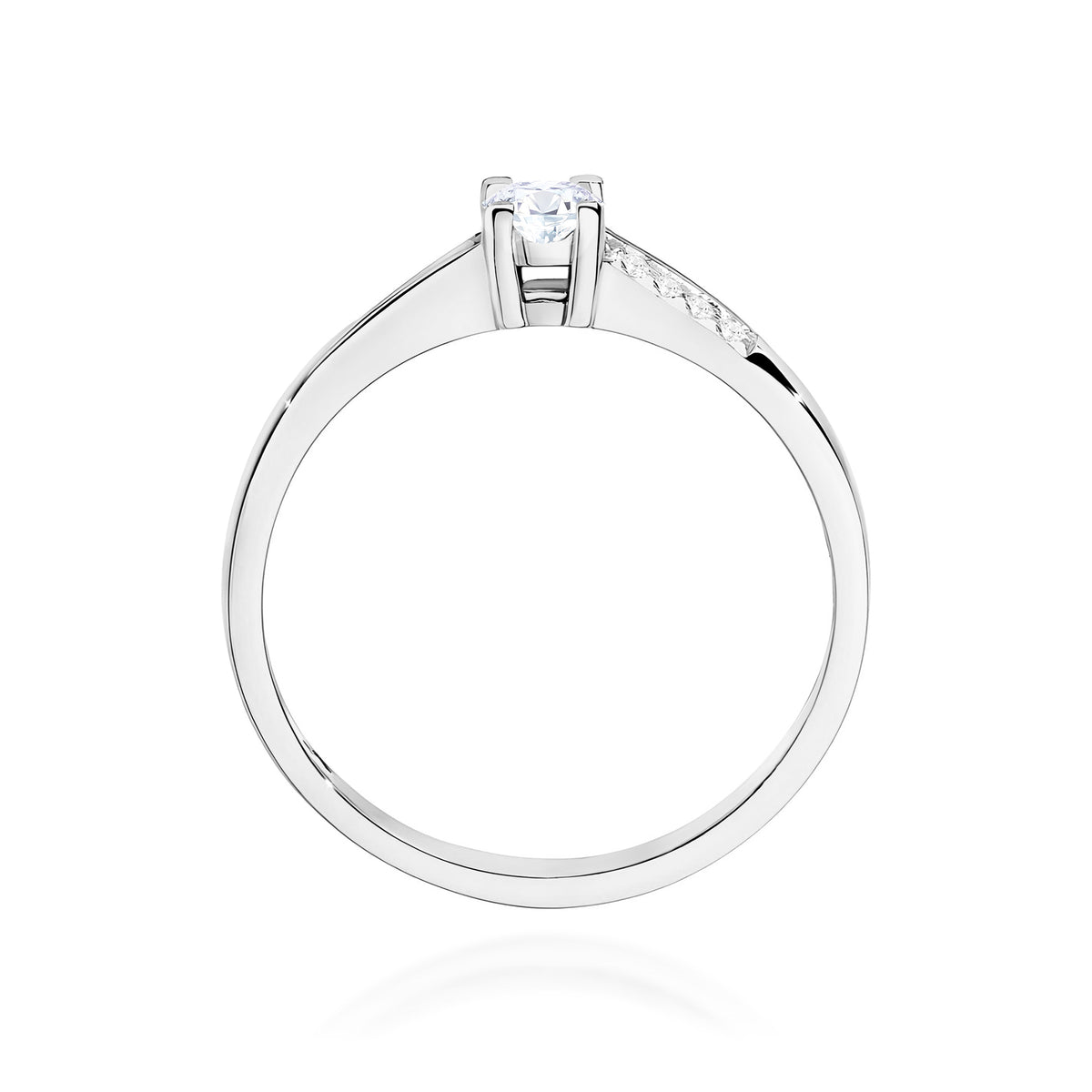 Inel Aur 14K cu Diamante de Laborator 0.19 ct