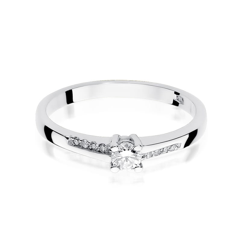Inel Aur 9K cu Diamante Naturale 0.19 ct