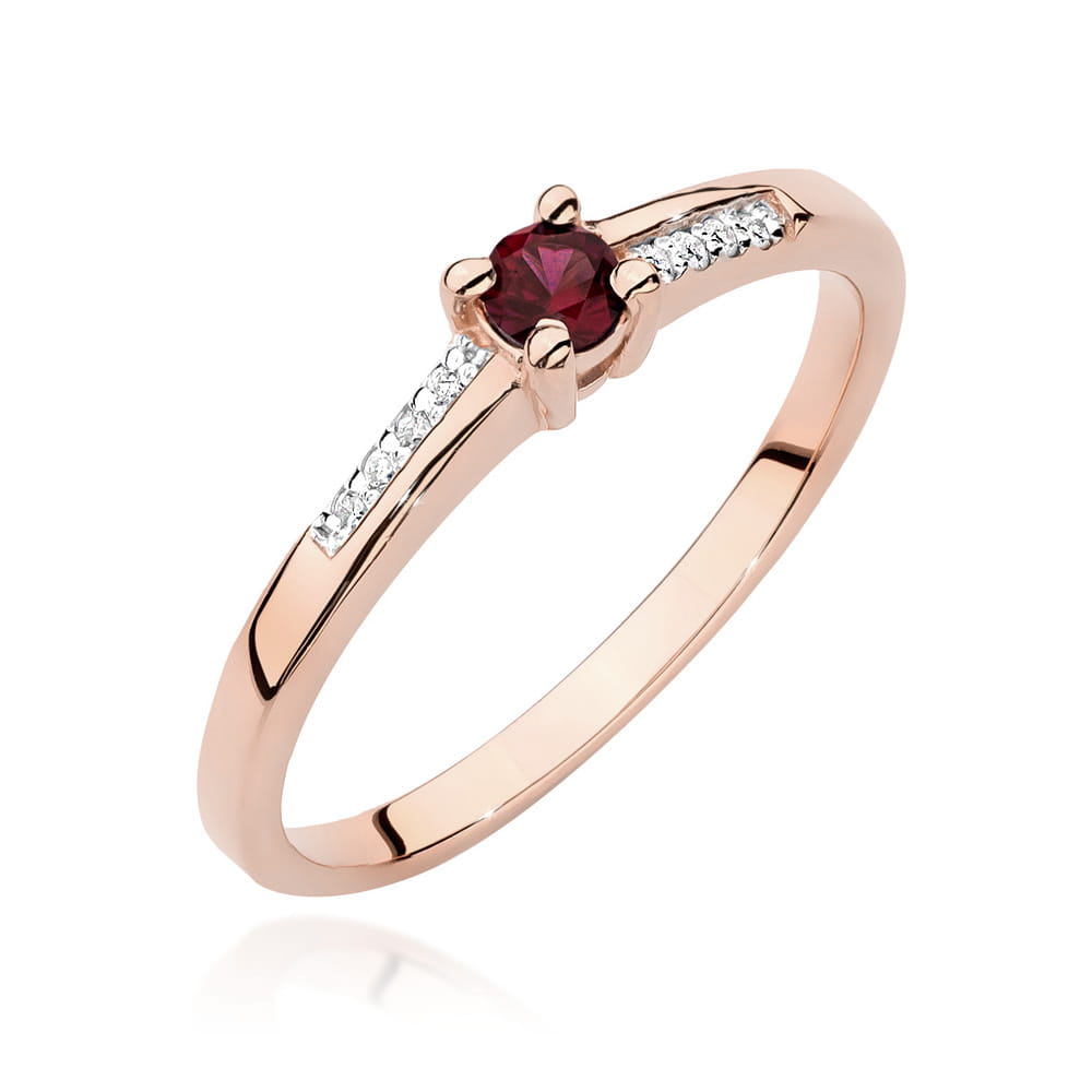 Inel Aur 14K W0258 Rubin 0.15ct