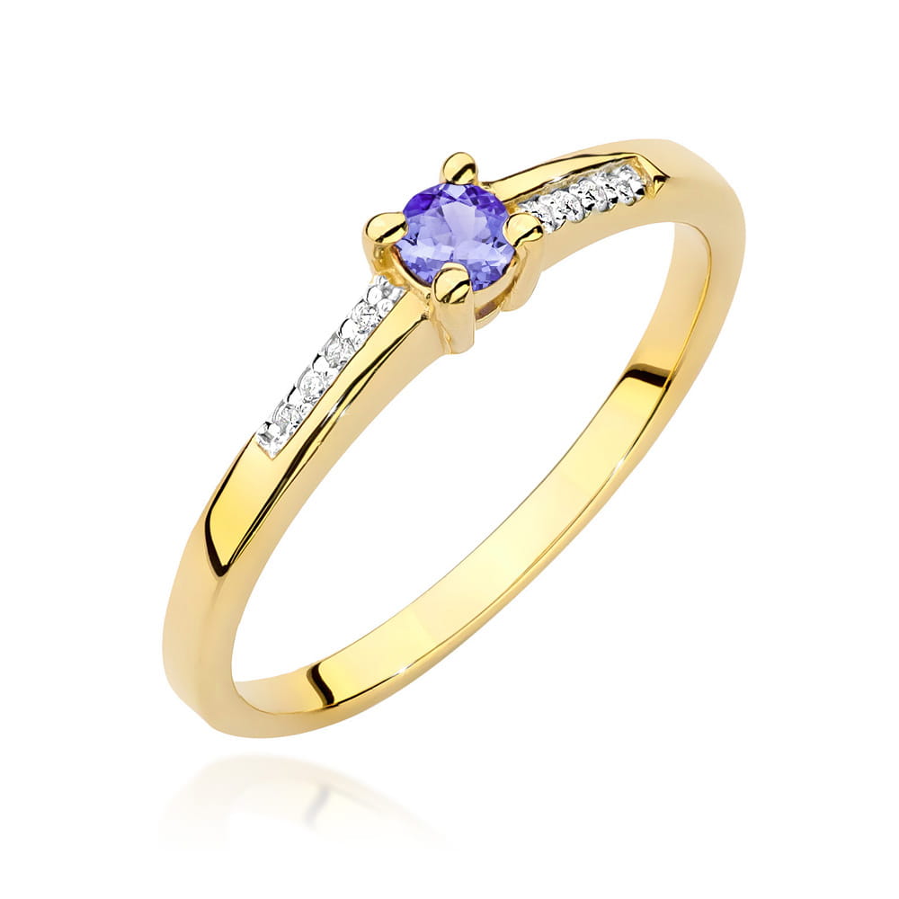 Inel Aur 14K W0258 Tanzanit 0.15ct