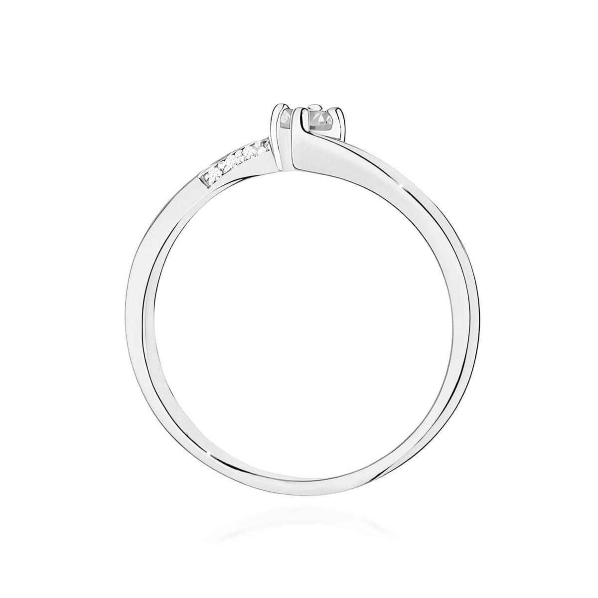 Inel Aur 9K cu Diamante Naturale 0.14 ct