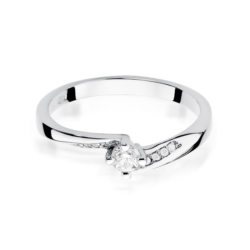 Inel Aur 9K cu Diamante Naturale 0.19 ct