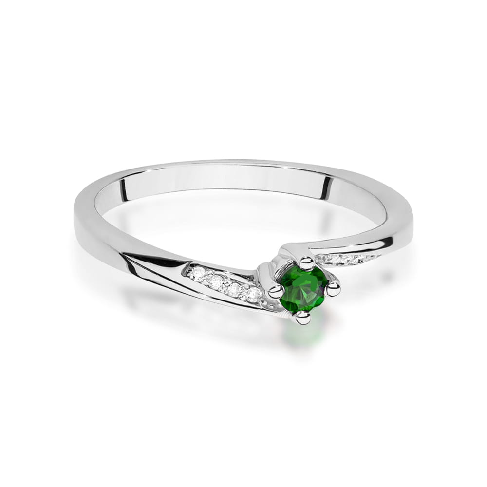 Inel Aur 9K cu Smarald 0.15 ct