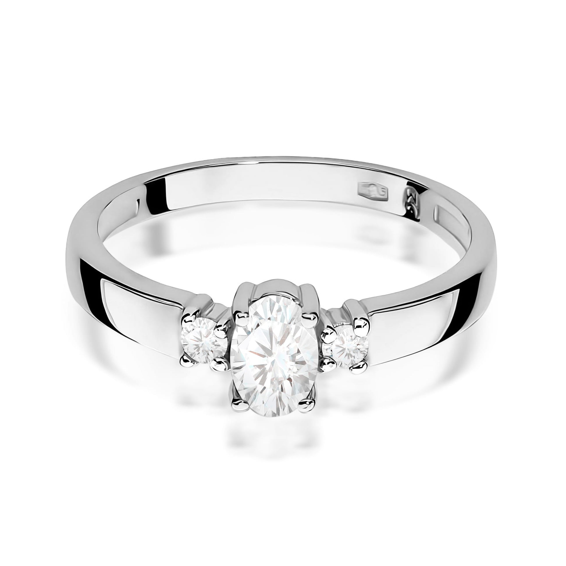 Inel Aur 9K cu Diamante de Laborator 0.48 ct