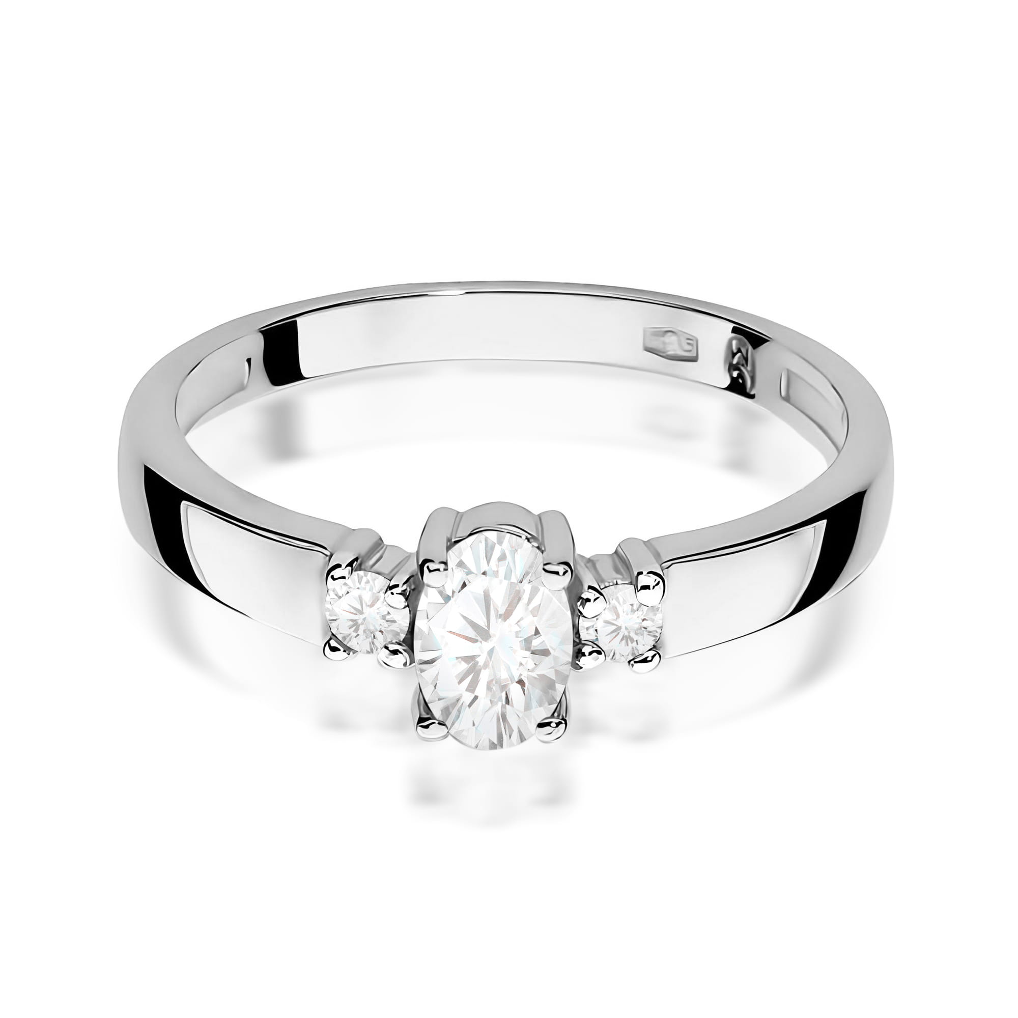 Inel Aur 9K cu Diamante de Laborator 0.48 ct
