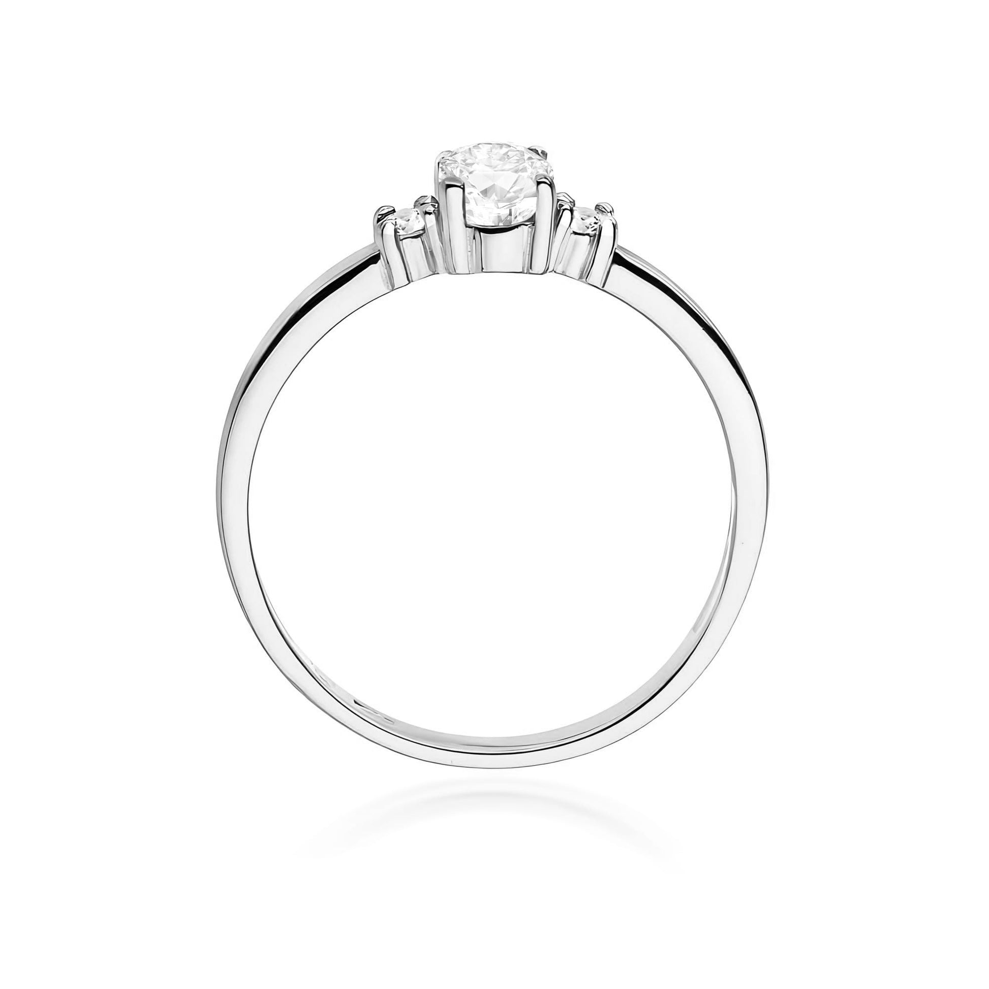 Inel Aur 9K cu Diamante de Laborator 0.48 ct