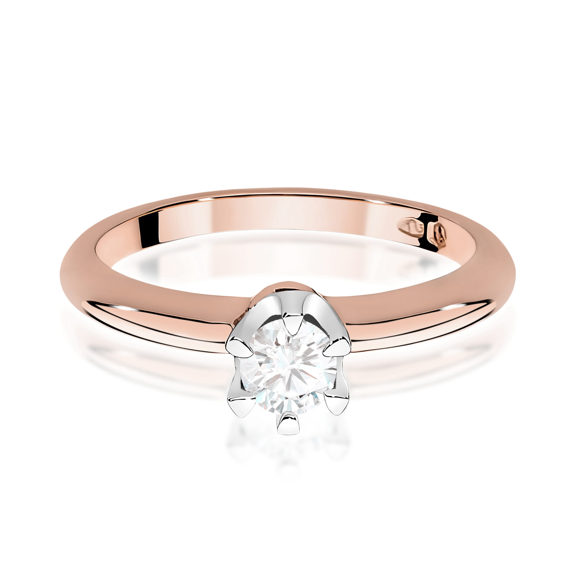 Inel Aur 14K Diamant Cultivat 0,30ct