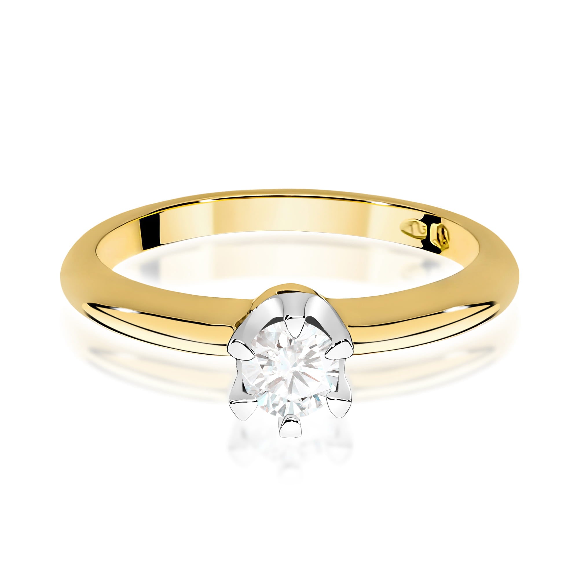 Inel Aur 9K cu Diamant Natural 0.30 ct