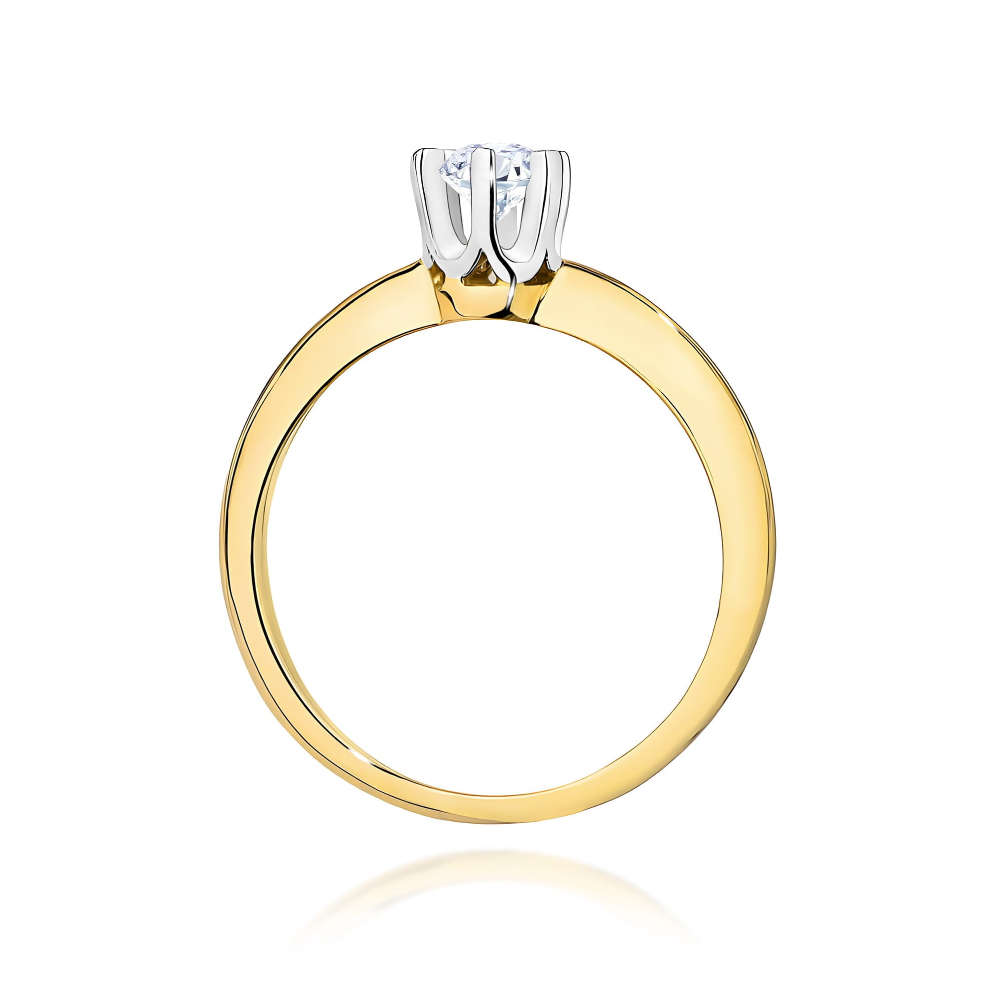 Inel Aur 9K cu Diamant Natural 0.30 ct
