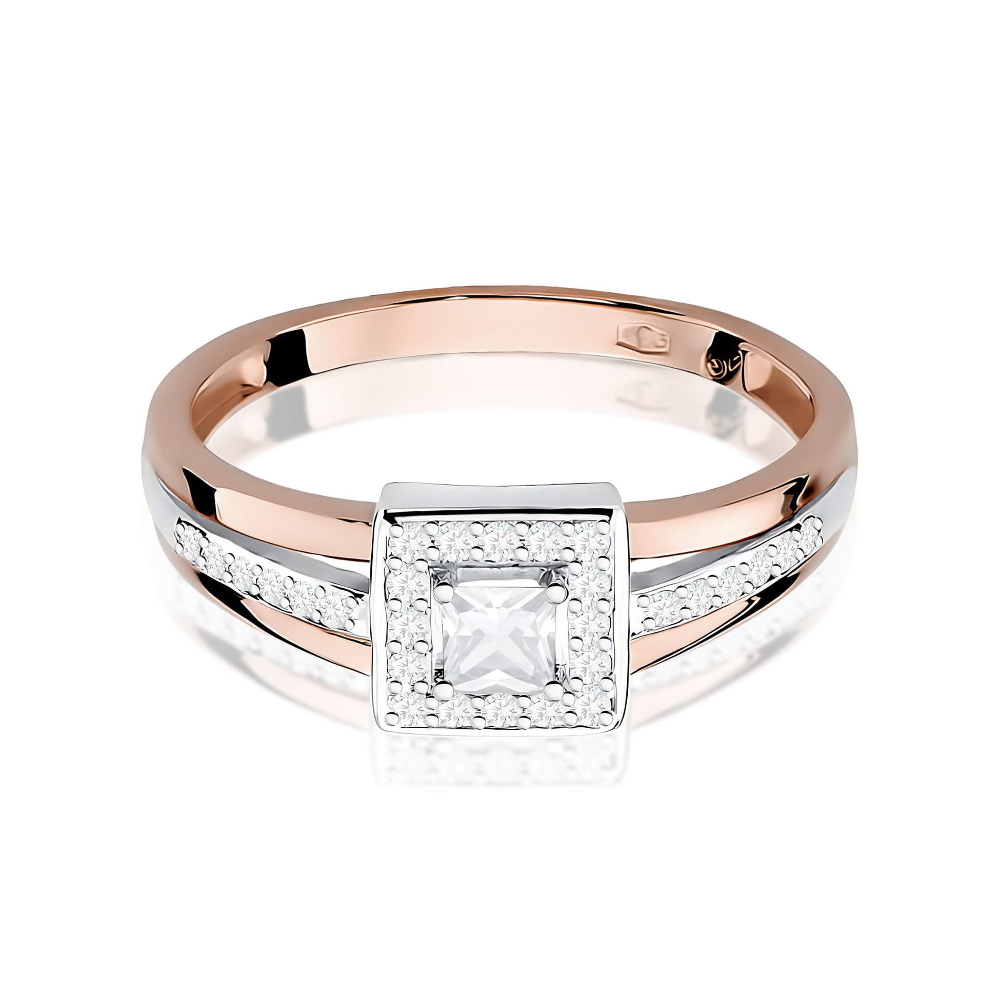 Inel Aur 9K cu Diamante Naturale 0.29 ct