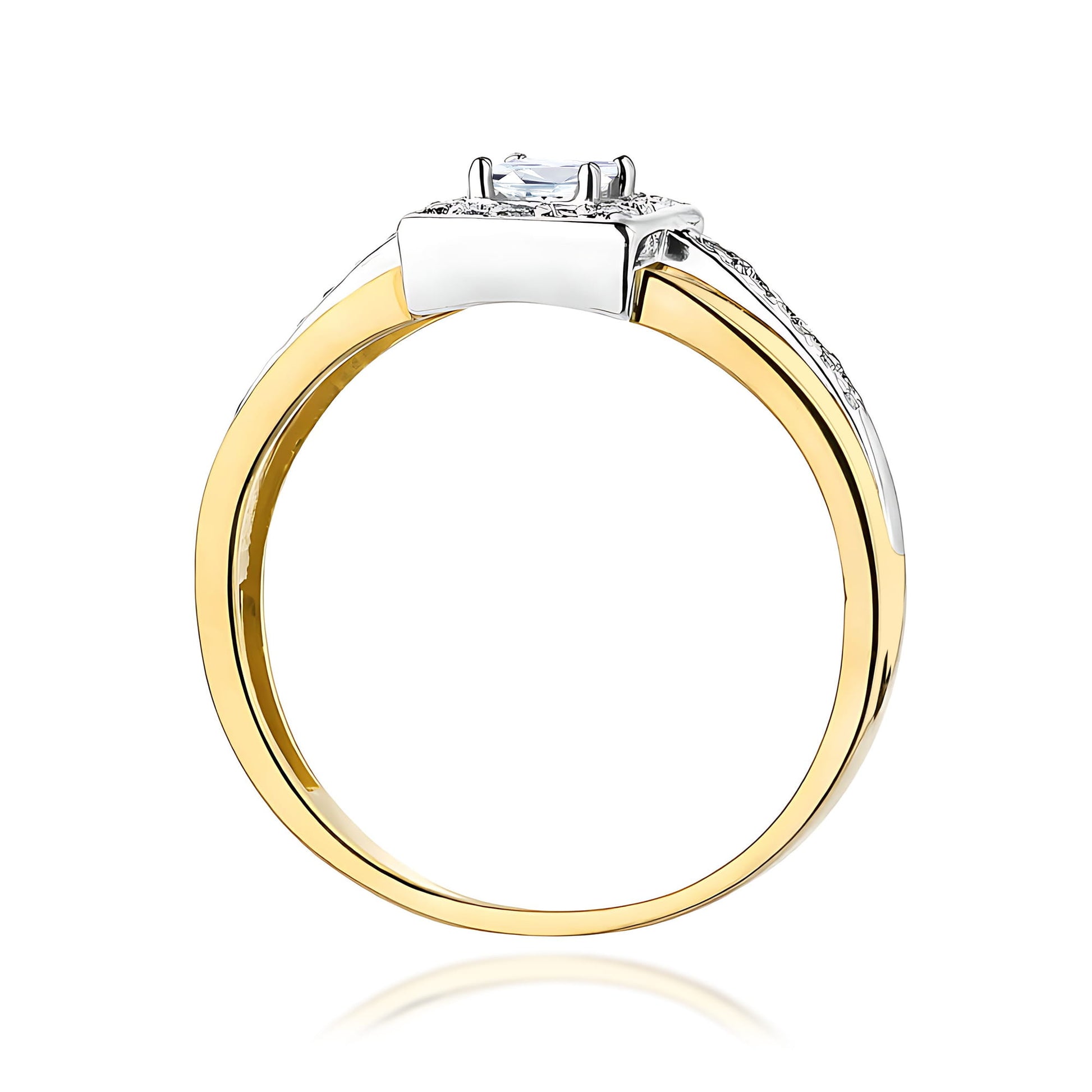 Inel Aur 9K cu Diamante Naturale 0.29 ct