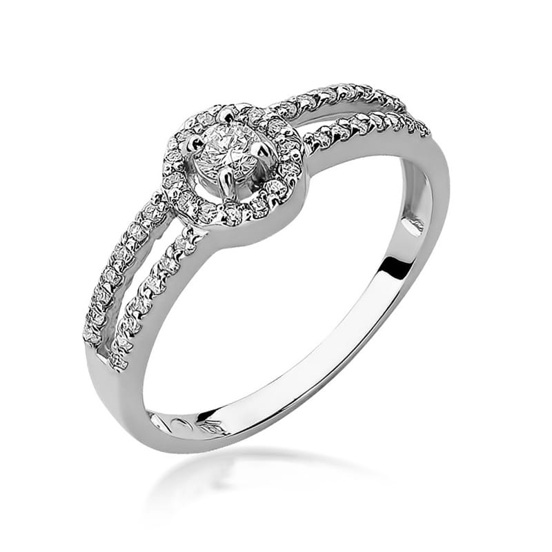 Inel Aur 9K cu Diamante Naturale 0.31 ct