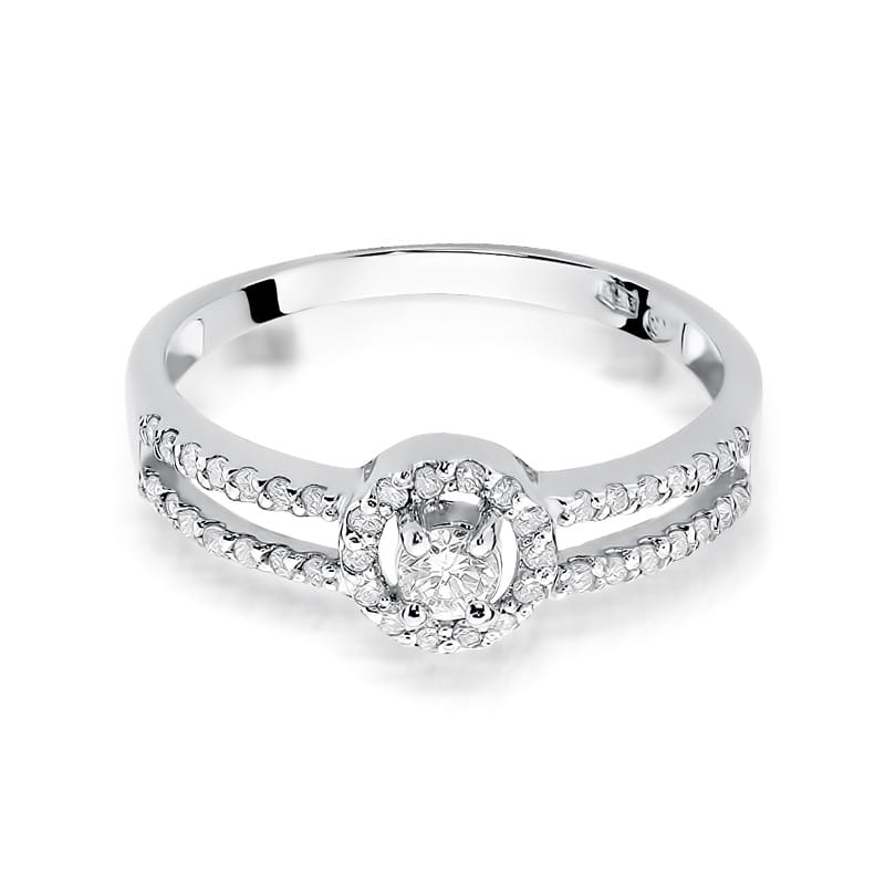 Inel Aur 9K cu Diamante Naturale 0.31 ct