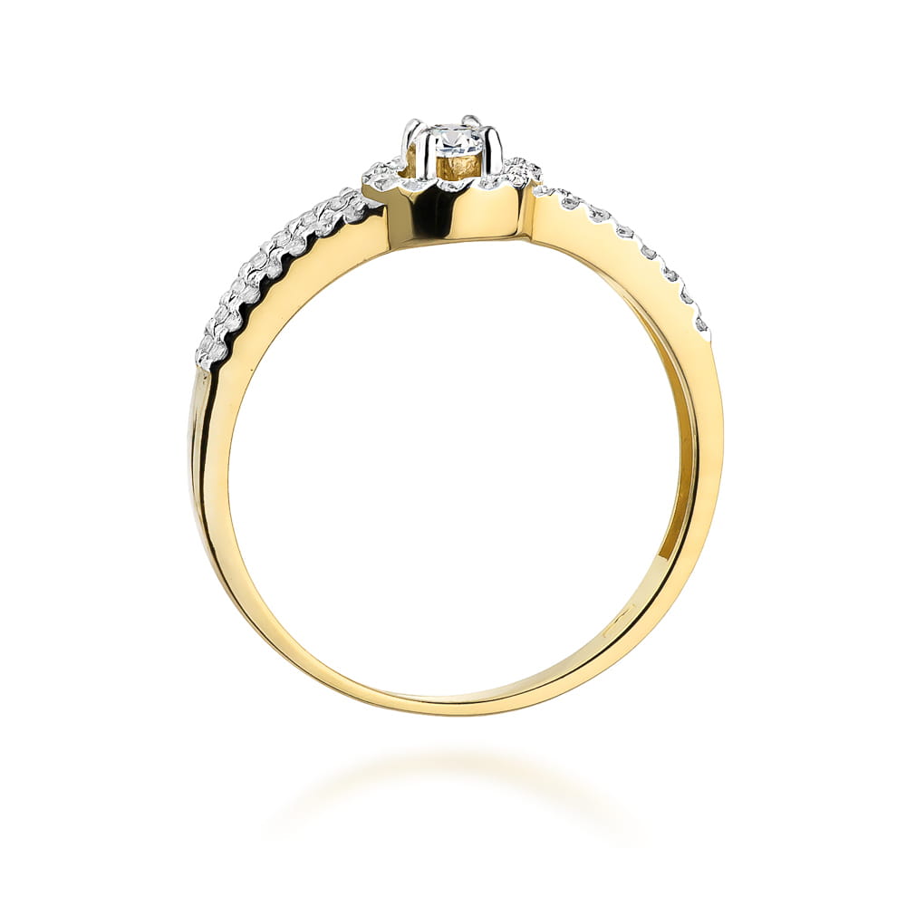 Inel Aur 9K cu Diamante Naturale 0.31 ct