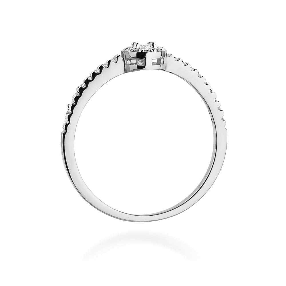 Inel Aur 9K cu Diamante Naturale 0.19 ct