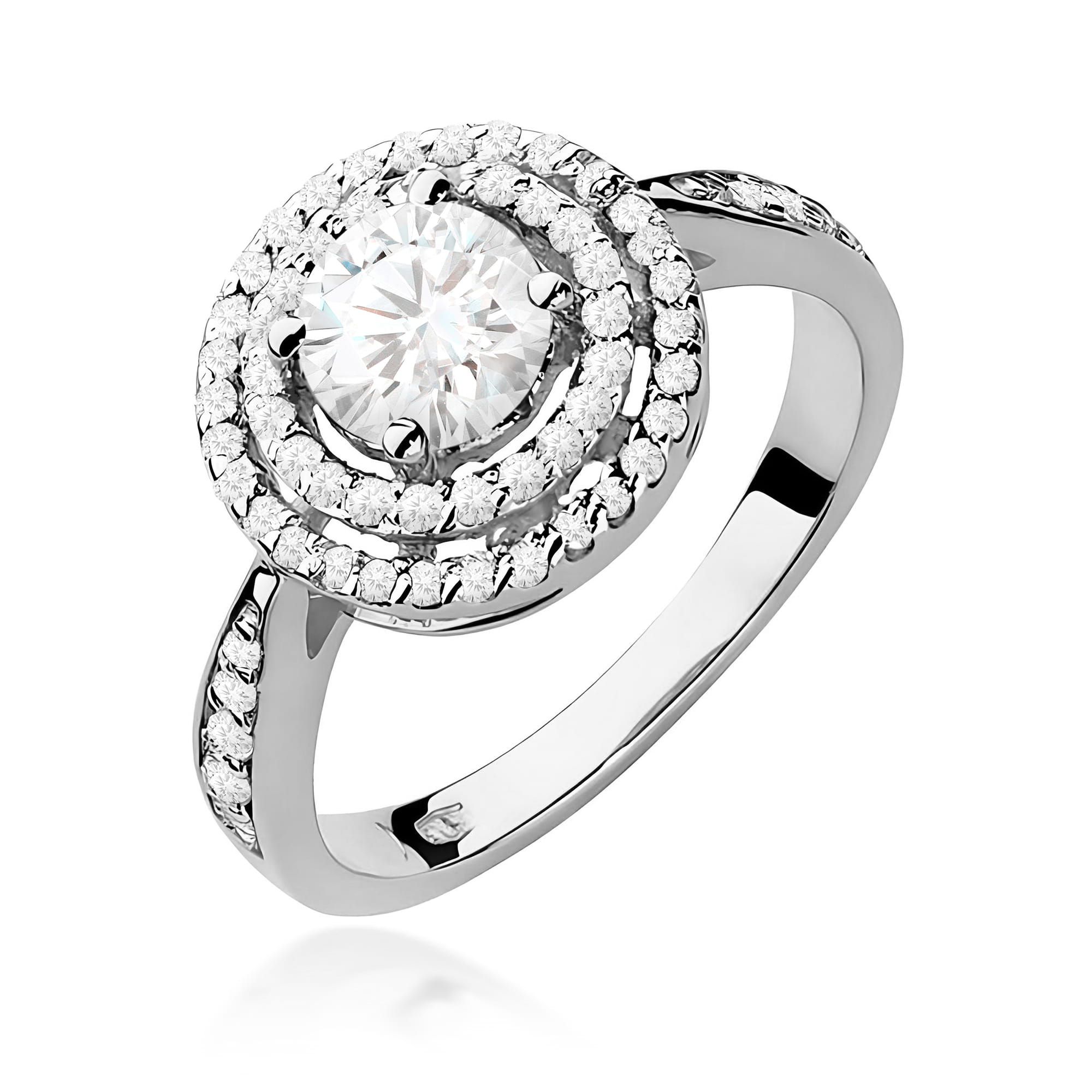 Inel Aur 9K cu Diamante de Laborator 1.12 ct