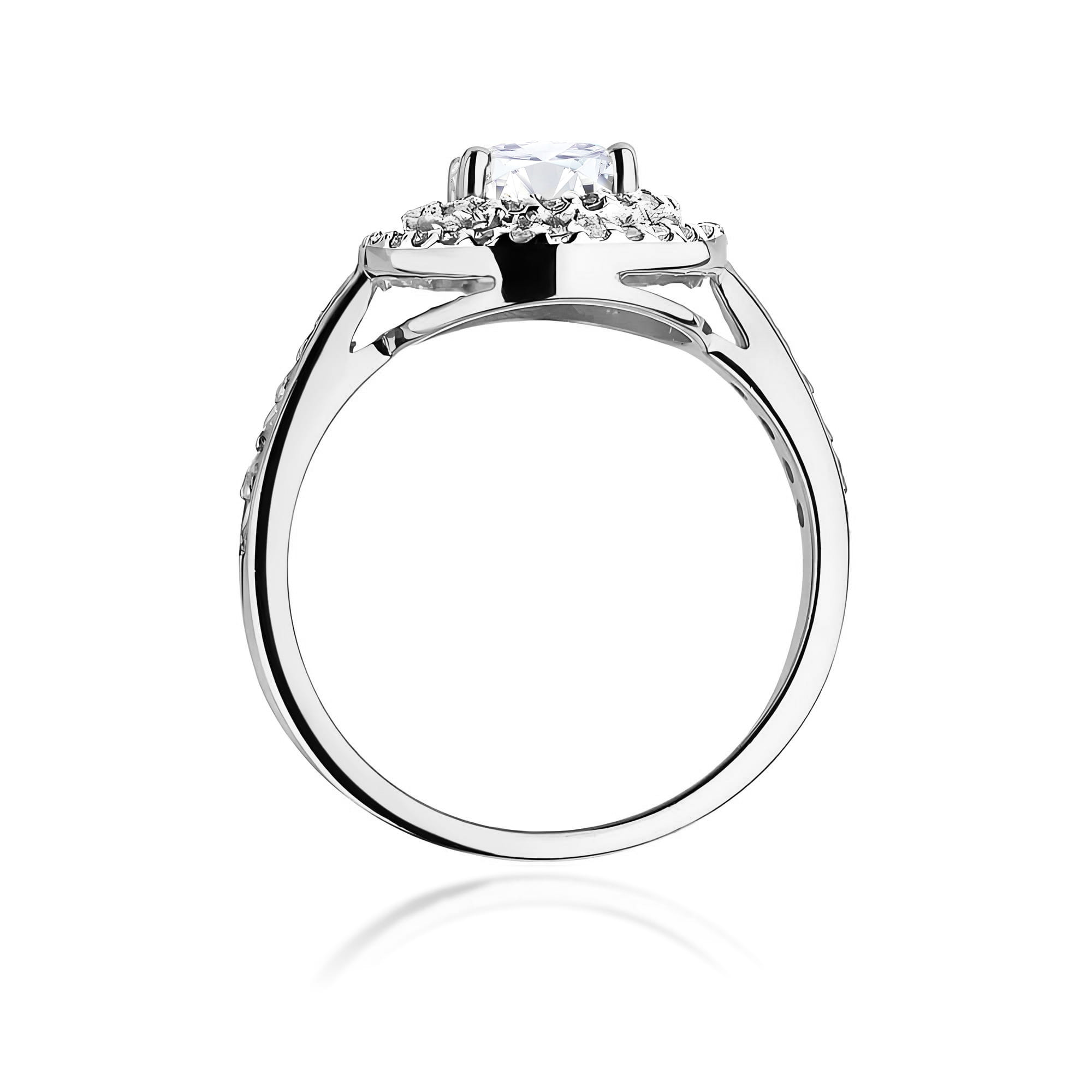 Inel Aur 9K cu Diamante de Laborator 1.12 ct