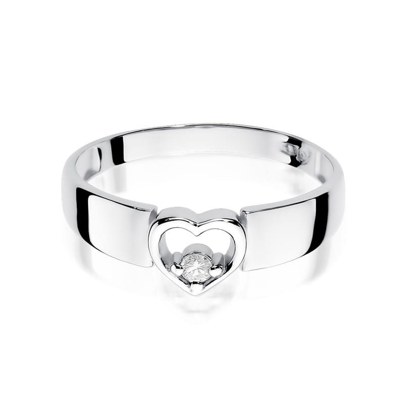 Inel Aur 9K cu Diamant Natural 0.04 ct
