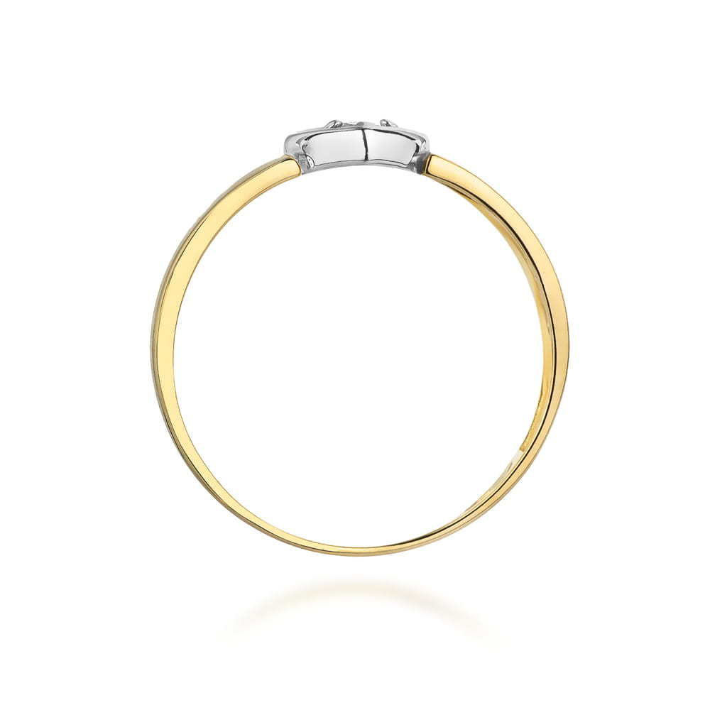 Inel Aur 9K cu Diamant Natural 0.04 ct
