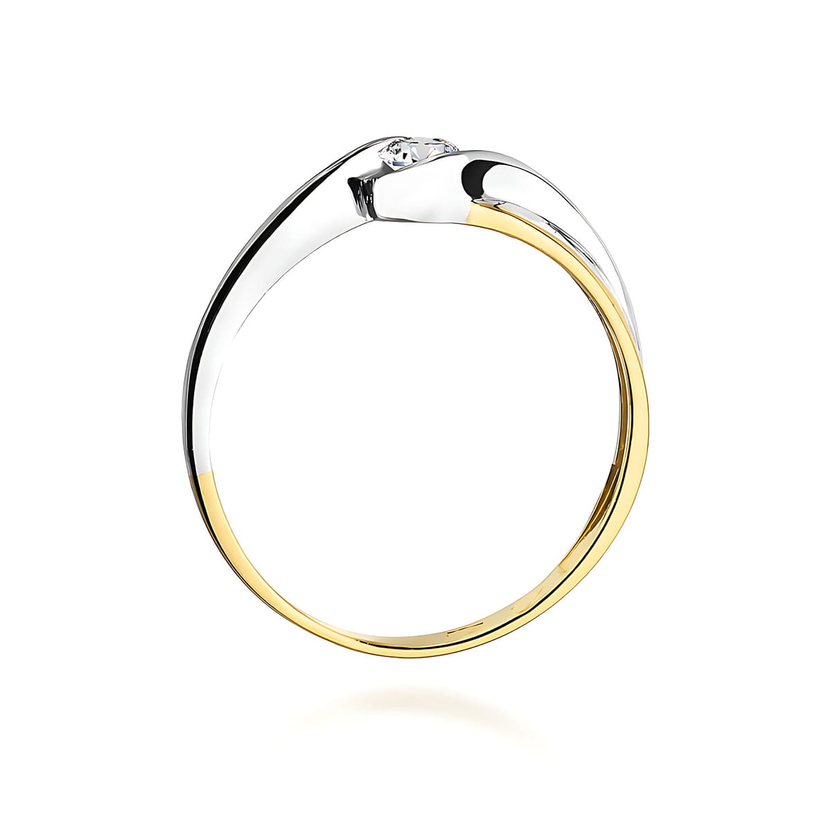 Inel Aur 9K cu Diamant de Laborator 0.15 ct