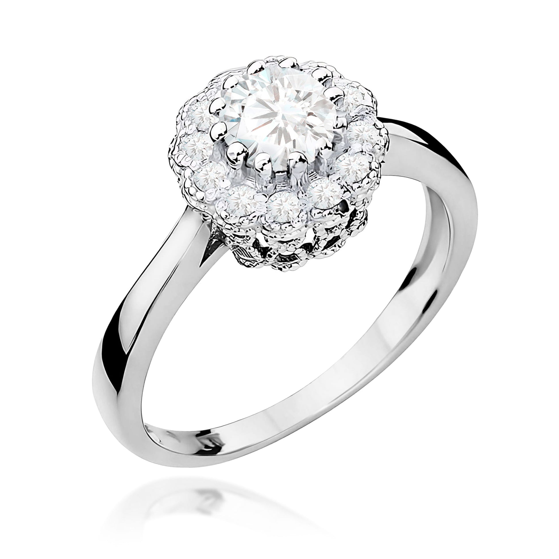 Inel Aur 9K cu Diamante de Laborator 0.67 ct