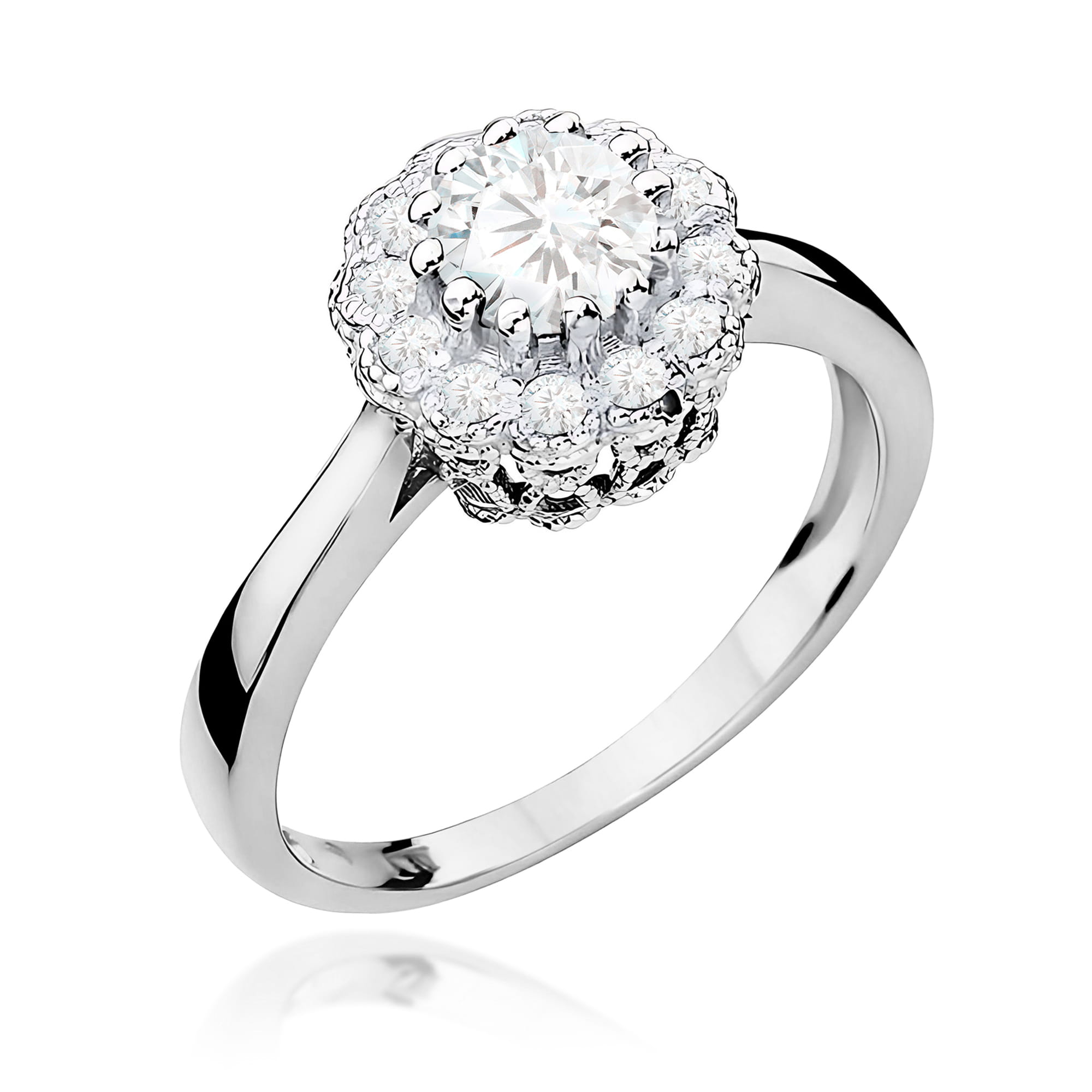 Inel Aur 9K cu Diamante de Laborator 0.67 ct