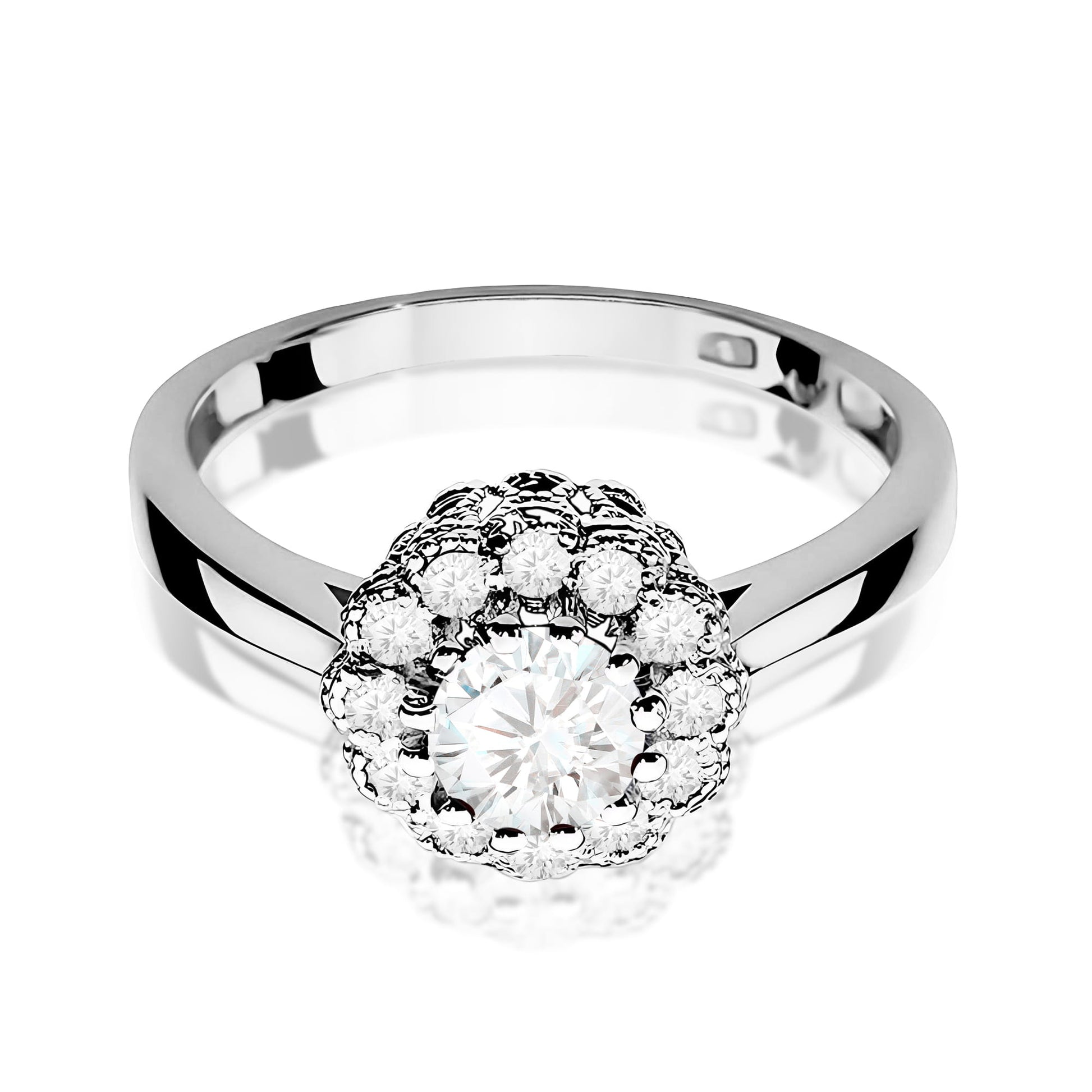 Inel Aur 9K cu Diamante de Laborator 0.67 ct