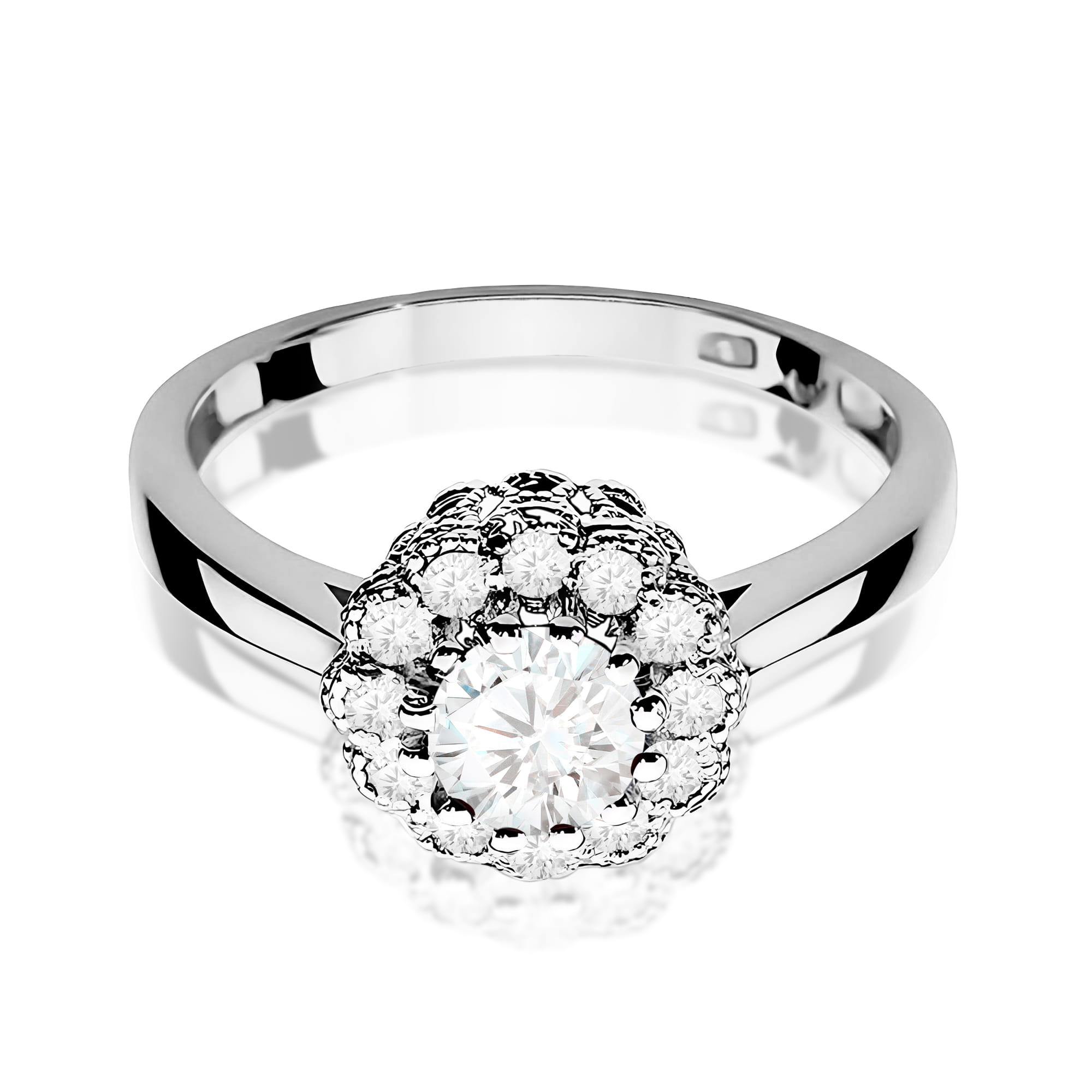 Inel Aur 9K cu Diamante de Laborator 0.67 ct