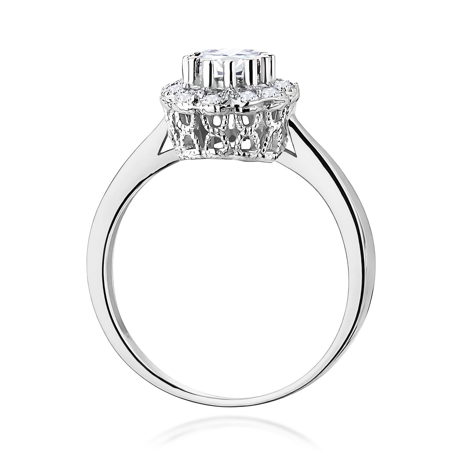 Inel Aur 9K cu Diamante de Laborator 0.67 ct