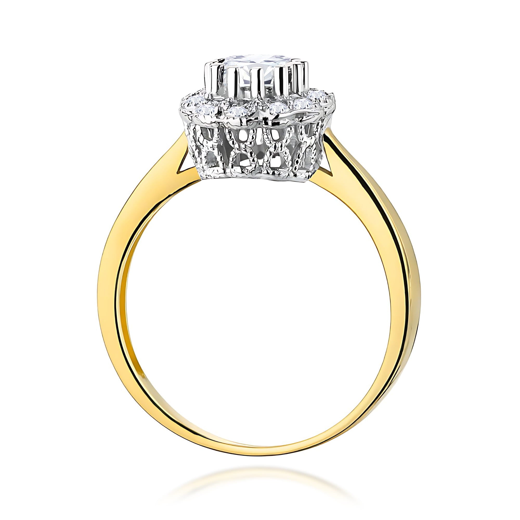 Inel Aur 9K cu Diamante de Laborator 0.67 ct