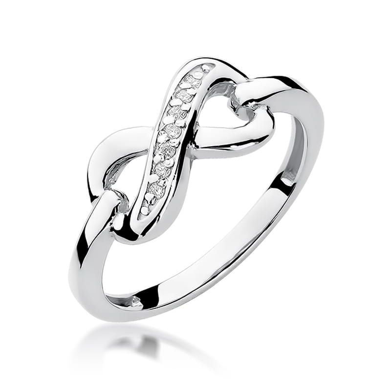 Inel Aur 9K cu Diamante Naturale 0.04 ct