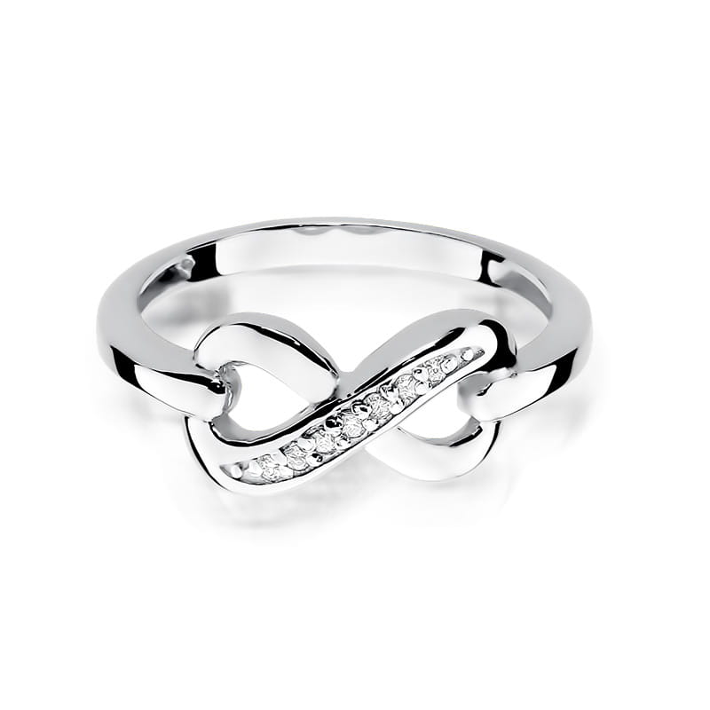 Inel Aur 9K cu Diamante Naturale 0.04 ct