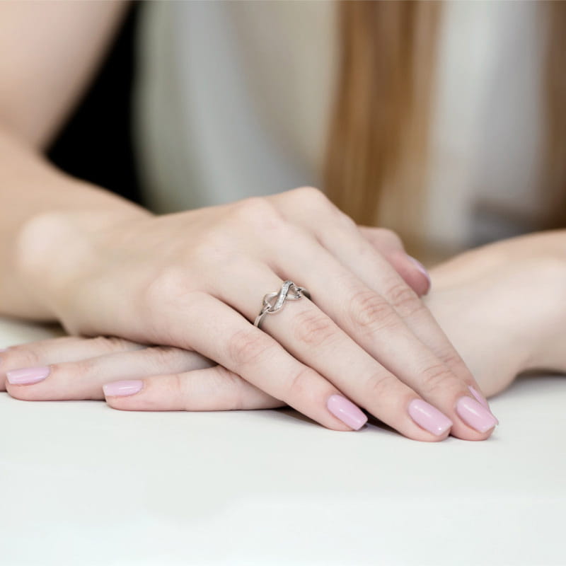 Inel Aur 9K cu Diamante Naturale 0.04 ct