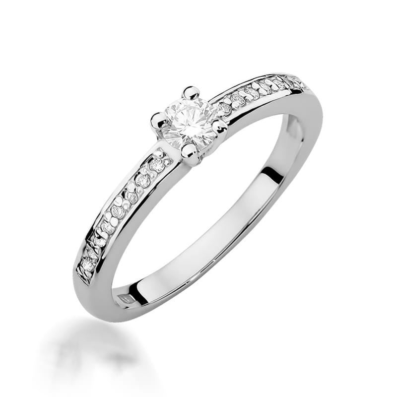 Inel Aur 9K cu Diamante Naturale 0.28 ct