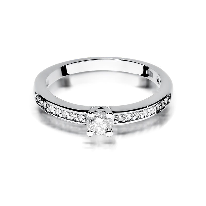 Inel Aur 9K cu Diamante Naturale 0.28 ct