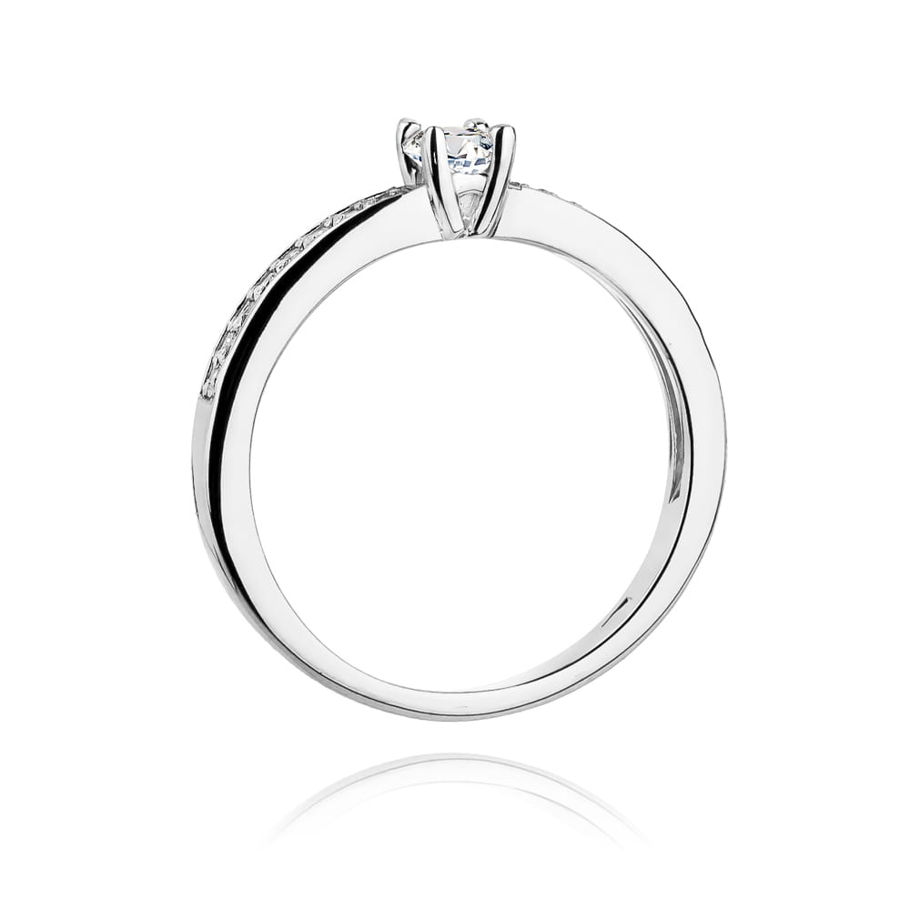 Inel Aur 9K cu Diamante Naturale 0.28 ct