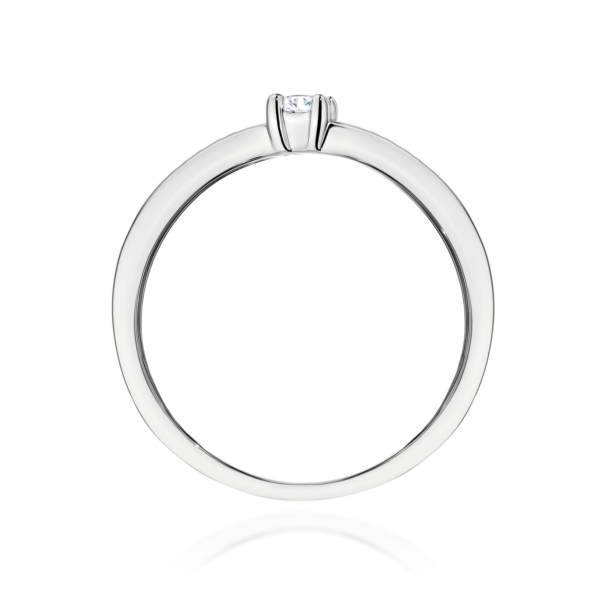 Inel Aur 9K cu Diamante de Laborator 0.13 ct
